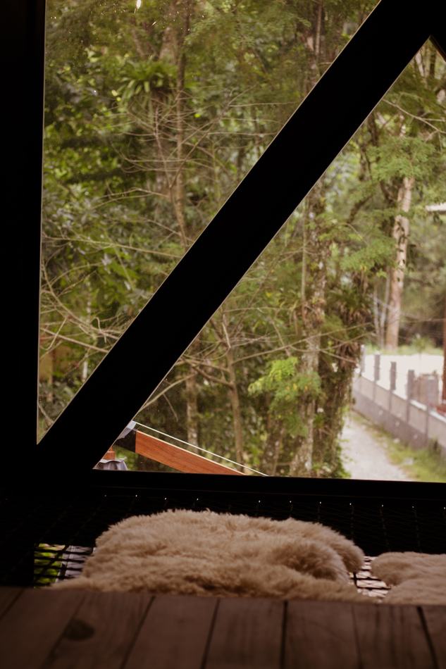 Vista para o bosque Cabana NS